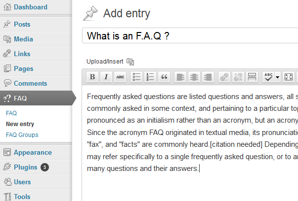 Создаем секцию FAQ на вашем WordPress сайте с помощью плагина