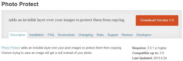 Способи захисту фотографій, розміщених на сайті WordPress