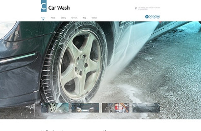 Car Wash мінімалістична тема вордпрес