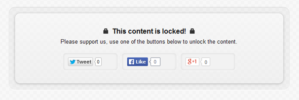 Social Locker — плагін для блокування та приховування контенту