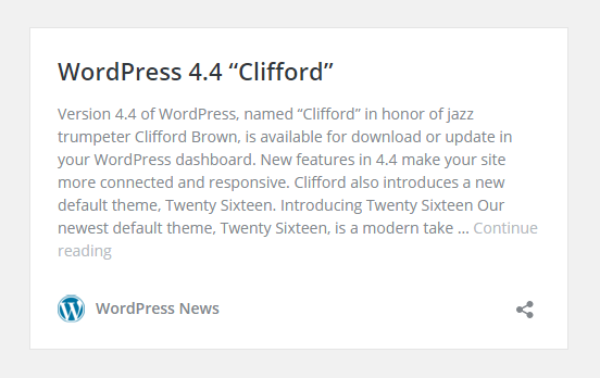 Вышло обновление WordPress 4.4 