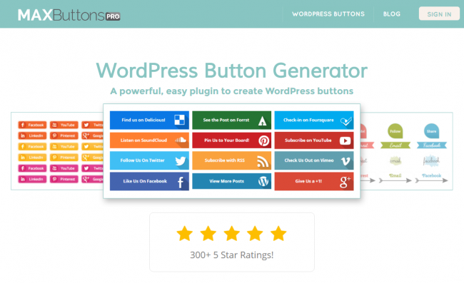 MaxButtons - створюйте круті кнопки будь-якої форми для вашого сайту на WordPress
