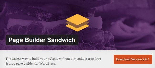 PB Sandwich — бесплатный WordPress плагин для создания страниц через Front-end
