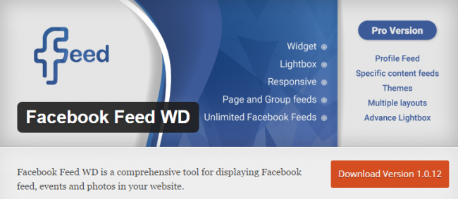 Facebook виджеты для вашего сайта на WordPress
