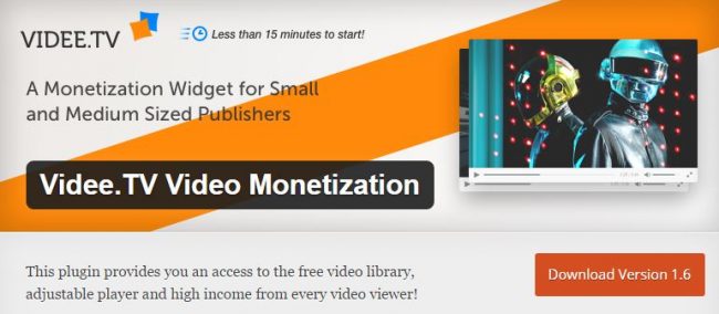 Зарабатывайте на своем видео с помощью WordPress плагина от видеосервиса Videe.TV