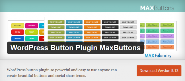 MaxButtons - створюйте круті кнопки будь-якої форми для вашого сайту на WordPress