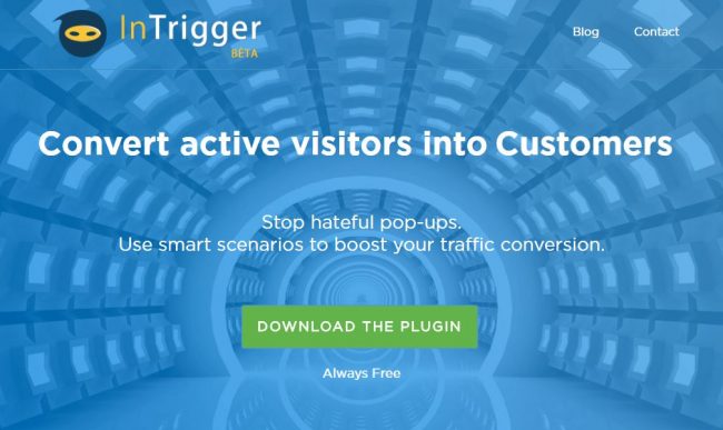 InTrigger - безкоштовний плагін WordPress для перетворення ваших відвідувачів на клієнтів