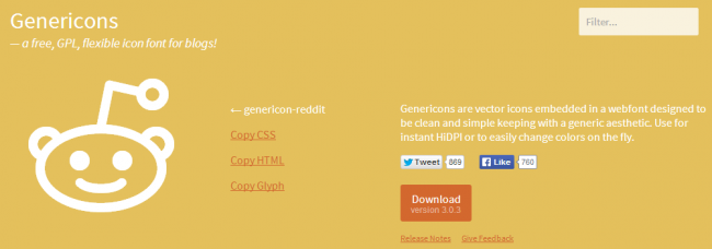 Использование шрифта Genericons на вашем сайте WordPress