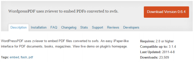 WordPress плагины для чтения, загрузки или печати файлов в формате Adobe PDF