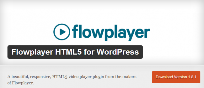 Flowplayer – огляд адаптивного відео-плеєра для WordPress