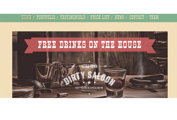 DIRTY SALOON 35 бесплатных и платных тем WordPress для одностраничных сайтов-визиток