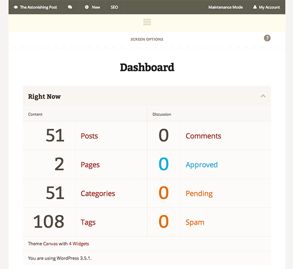 Меняем дизайн консоли WordPress с помощью плагина DP Dashboard