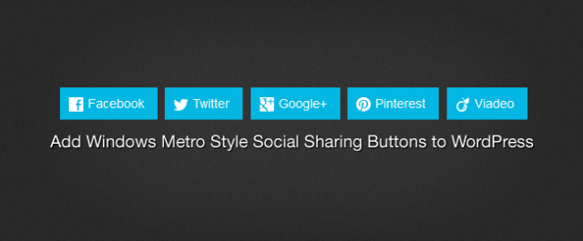 Додаємо до WordPress соціальні кнопки у стилі Windows Metro UI
