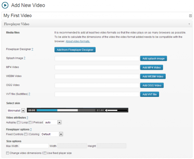 Flowplayer – огляд адаптивного відео-плеєра для WordPress