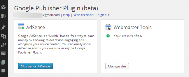 Используем Google Webmaster Tools с помощью плагина Google Publisher Plugin