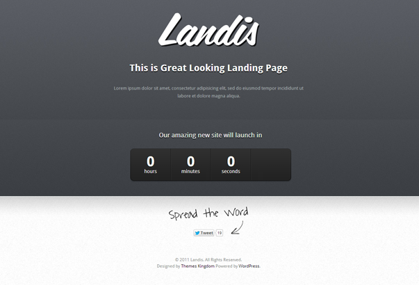 LANDIS 35 бесплатных и платных тем WordPress для одностраничных сайтов-визиток