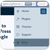 Как сделать простое адаптивное меню для WordPress сайта