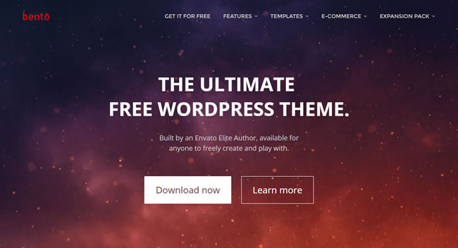 Bento — универсальная бесплатная тема WordPress с премиум возможностями
