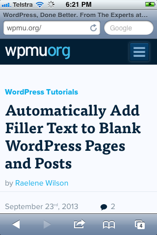 Как адаптировать контент для темы WordPress с адаптивной версткой