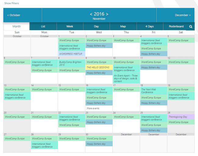 Event Calendar WD — бесплатный календарь для управления событиями на WordPress
