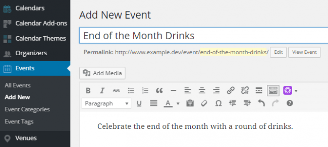 Event Calendar WD — бесплатный календарь для управления событиями на WordPress