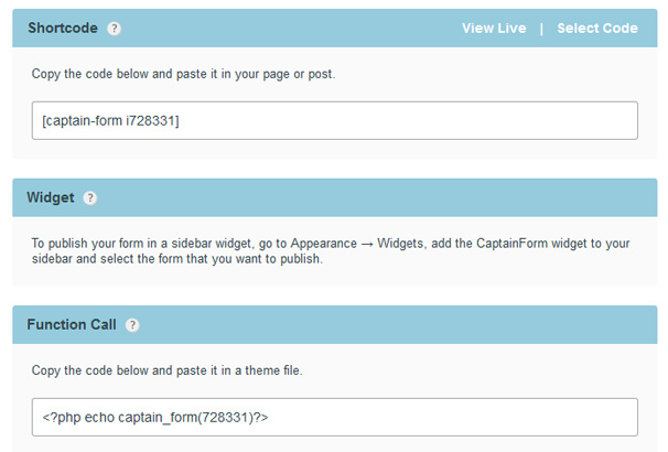 CaptainForm - новий безкоштовний плагін WordPress для створення різних веб-форм