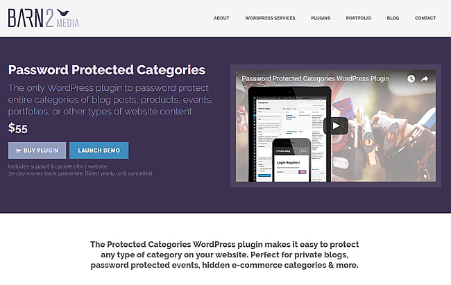 Як обмежити доступ до розділів WordPress сайту з плагіном Password Protected Categories