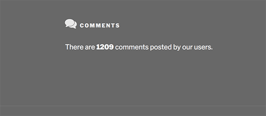 Як відобразити сумарну кількість коментарів на вашому сайті WordPress