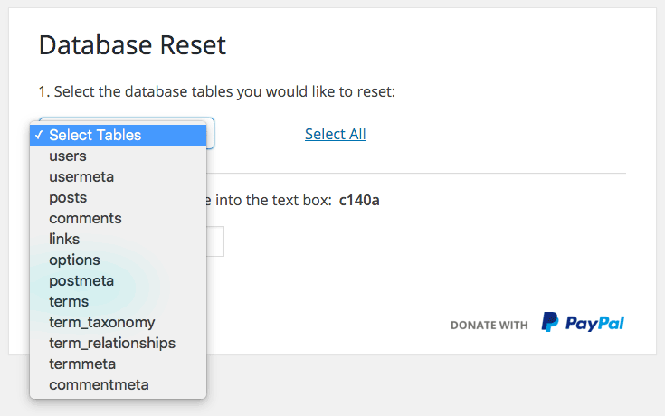 Database reset. Wp database reset. reset. пост карте no code reset. что значит reset permission.