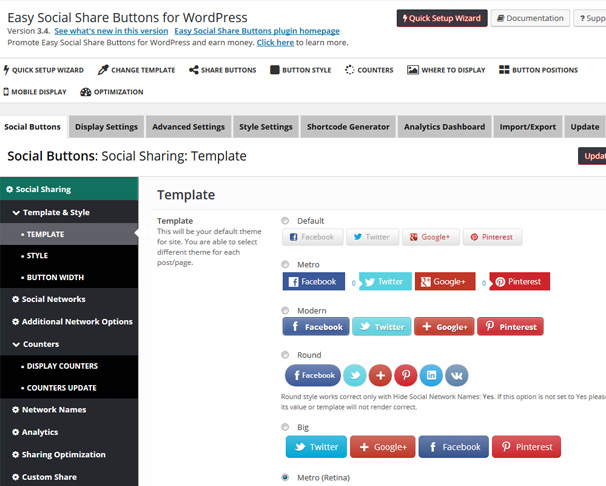 Easy Social Share Buttons — найкращий плагін для кнопок соцмереж на WordPress