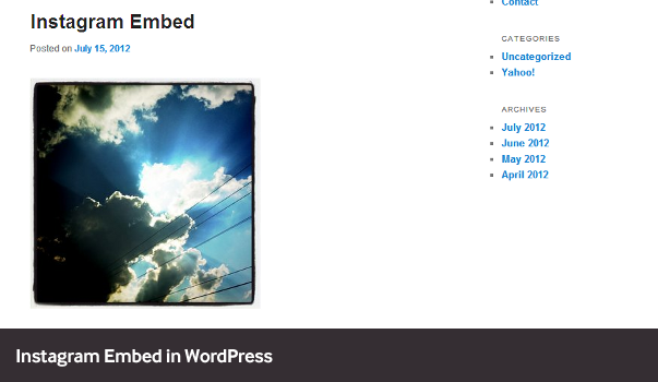 oEmbed: Як вбудувати SlideShare та Instagram у WordPress