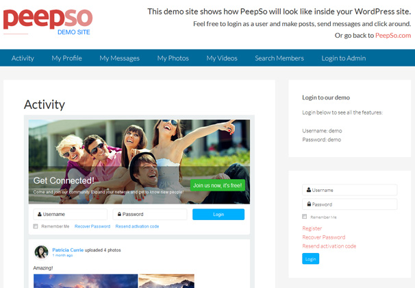 PeepSo — новый бесплатный плагин WordPress для создания социальных сетей