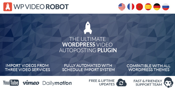 WP Video Robot — мощный плагин для автоматизации вставки видео с YouTube на WordPress