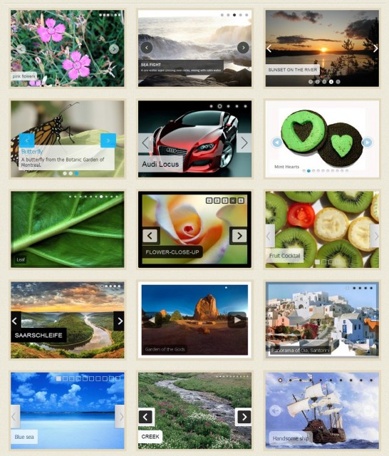 WOW Slider – безкоштовний плагін для слайдера зображень