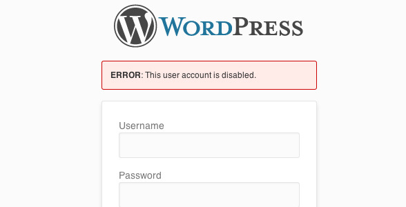 Как забанить пользователя WordPress
