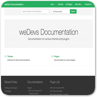 weDocs — бесплатная тема WordPress для сайта документации на основе Bootstrap