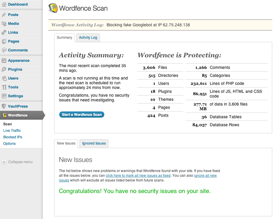 Как узнать wordpress. Wordfence Security настройка. Контакт 6 плагин. Wp как найти.