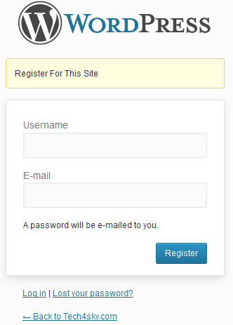 Створюємо кастомну форму реєстрації користувачів на WordPress