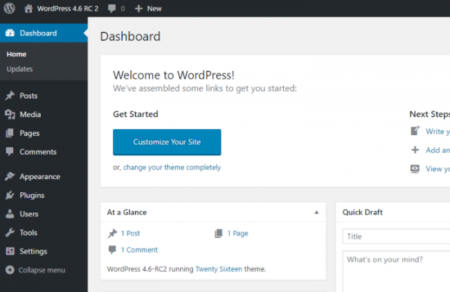 Вышла новая версия WordPress 4.6 «Pepper» Что нового в релизе?