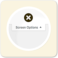 Как отключить кнопку Настройки экрана в админке WordPress