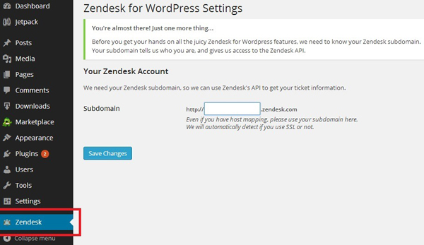 Интеграция сервиса поддержки клиентов Zendesk для WordPress